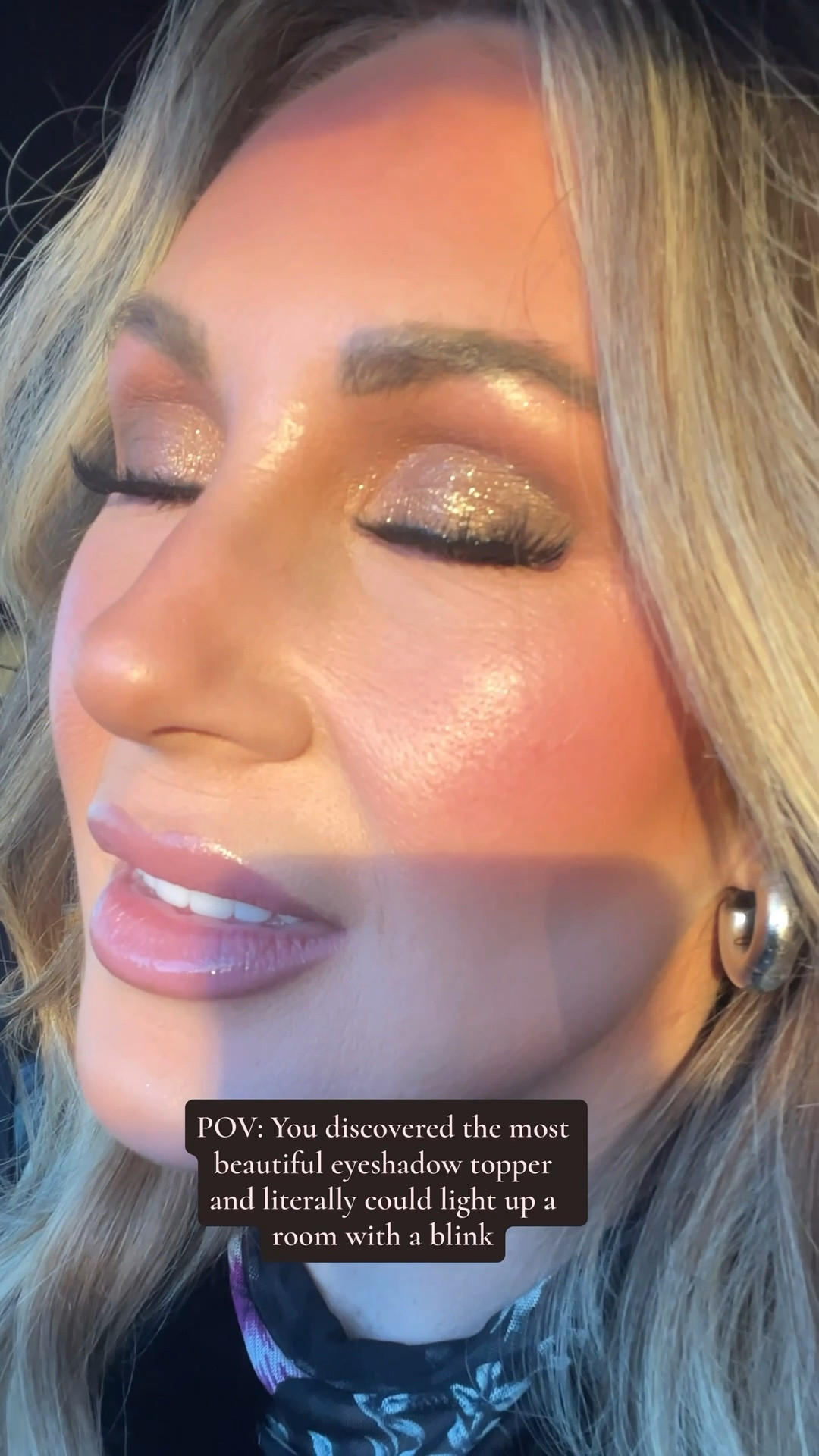 Gift giving season is here and there isn’t one girl on the planet that wouldn’t want this ABSOLUTELY BEAUTIFUL shadow topper. Wear alone applied wet for a foil wet effect or tap on with finger for max Diamond reflection! 10/10 Best I’ve ever seen. Happy Holidays beauties! 



#LTKBeauty #LTKHoliday #LTKOver40