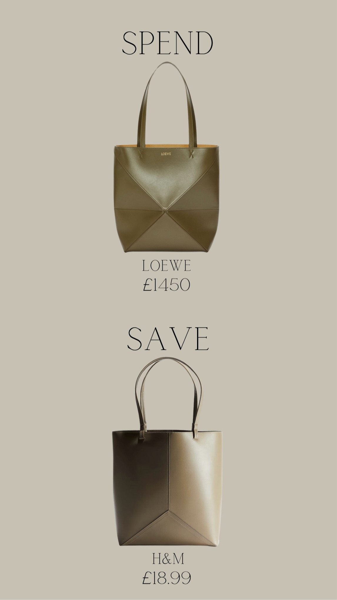 Spend or save 
Loewe shopper or H&M have an amazing dupe! 



#LTKuk #LTKbag