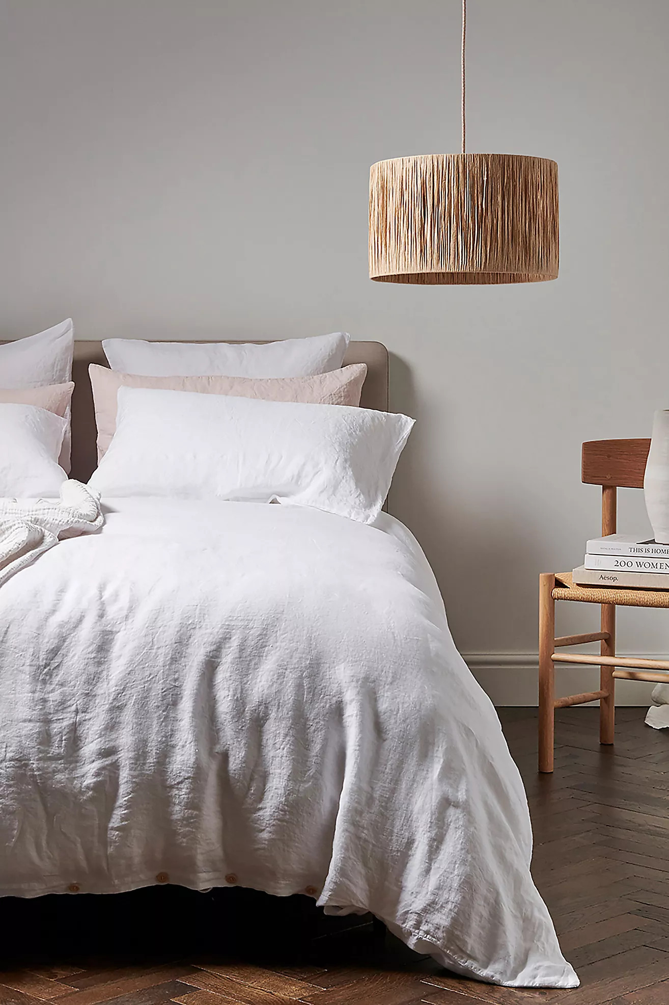 Bedfolk White Linen Pillowcases, Set of 2 | Anthropologie (UK)