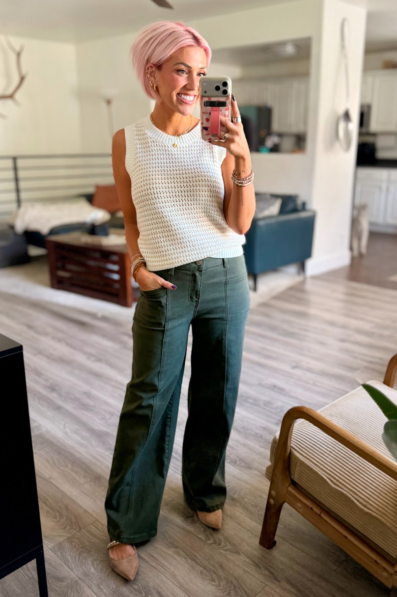 I'm obsessed with these pants! Sweater: Small // Pants: 8 // Shoes: TTS  

 #LTKootd #LTKSaleAlert