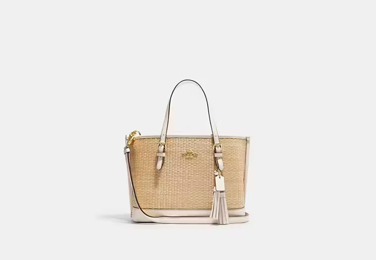 Mollie Tote 25 In Straw | Coach Outlet US
