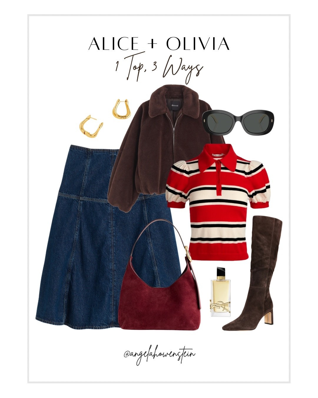 3 of 3 looks with this striped Henley with puffed sleeves. Shop the A+O year end sale and use my code at checkout today only for additional percentage off CODE: AOEARLYACCESS

#LTKSaleAlert #LTKGiftGuide #LTKHoliday