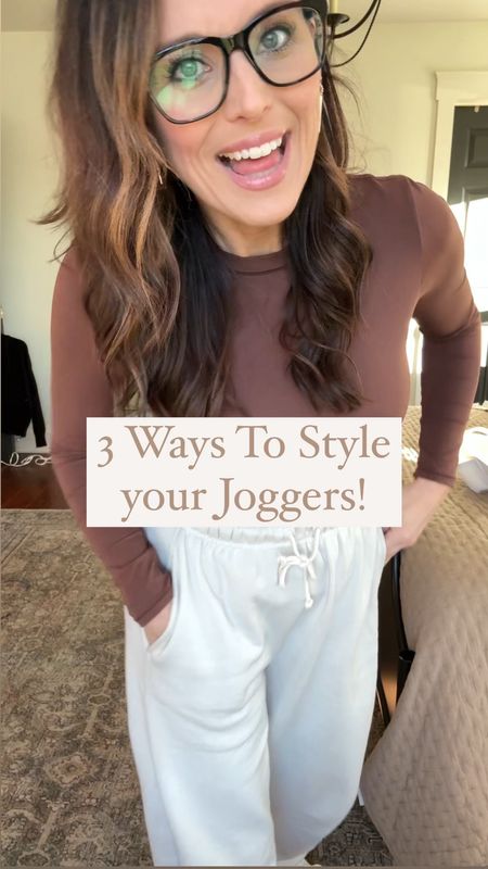 Here us 3 ways to style your basic sweatpants and joggers! 
These old navy neutral ones are so comfy and versatile. I’m in an xs and feel like they are definitely oversized!

#LTKfindsunder50 #LTKsalealert #LTKmidsize