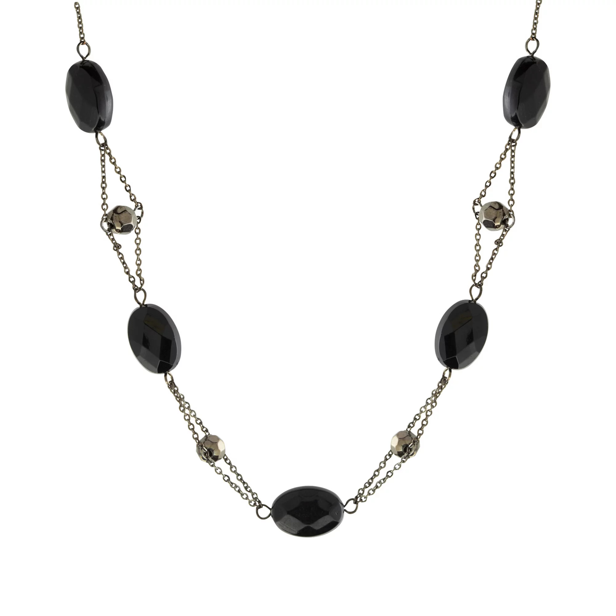 1928 Black Bead Strandage Necklace | Kohl's