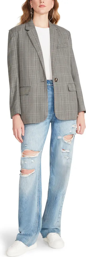 BB Dakota by Steve Madden The Big Business Plaid Blazer | Nordstrom | Nordstrom