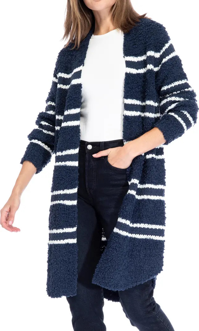 Bobeau Stripe Open Front Cardigan | Nordstrom | Nordstrom
