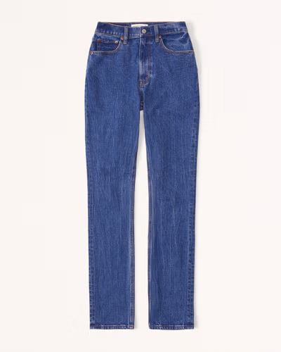 Women's Curve Love Ultra High Rise 90s Slim Straight Jean | Women's 25% Off Select Styles | Aberc... | Abercrombie & Fitch (US)