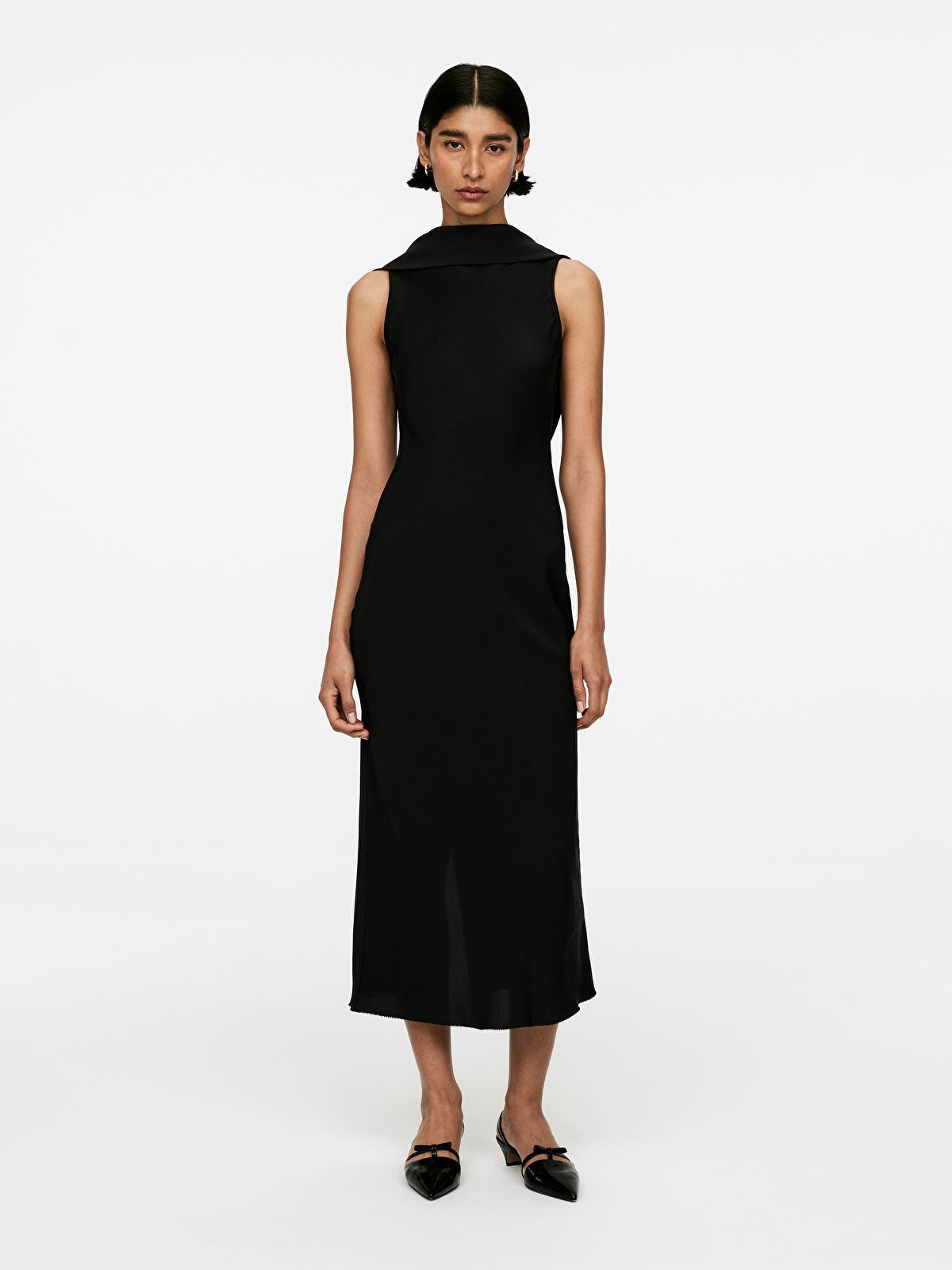 Shawl-Collar Drape Dress | Arket UK