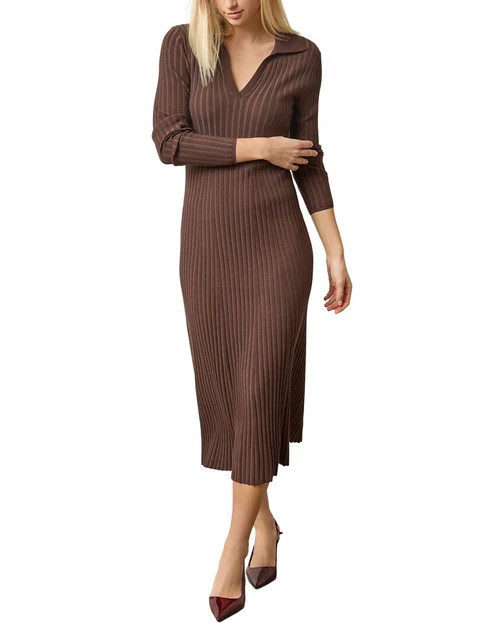Lilla P Slim Fit Long Sleeve Rib Henley Dress | Shop Simon