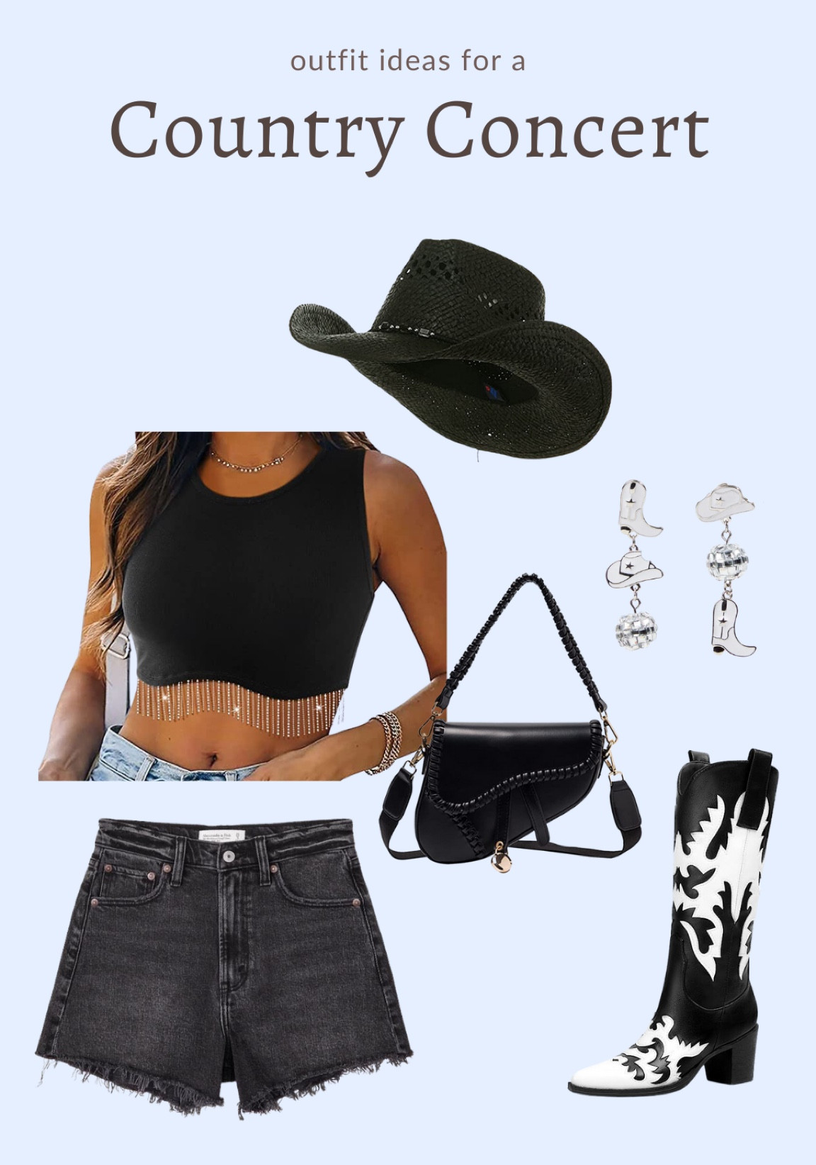 Y’all know I LOVE country music so of course I’ll be heading to country concerts this summer. I’ve complied some EPIC outfit ideas for you to steal for your next country concert or festival! 

Most pieces are on Amazon and under $50! 😍

#LTKunder100 #LTKstyletip #LTKSeasonal