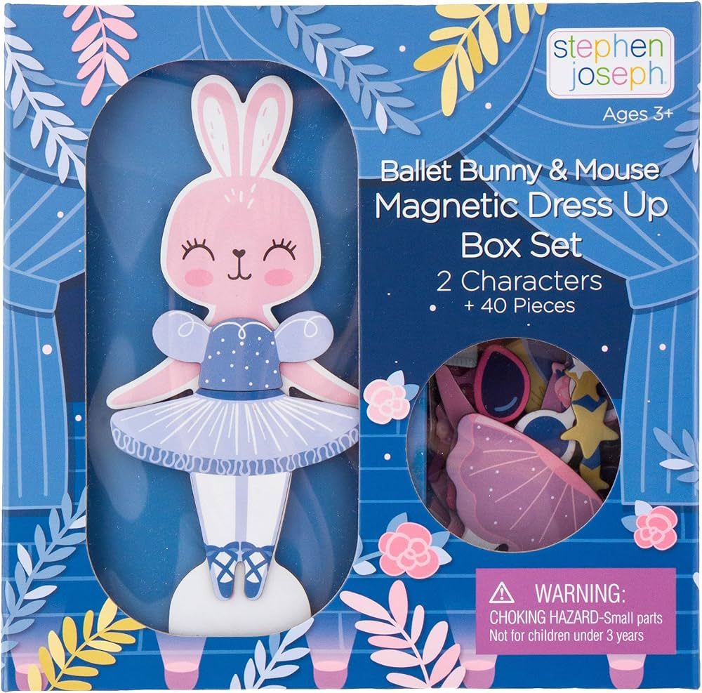 Stephen Joseph, Magnetic Dress Up Doll Bunny and Mouse | Amazon (US)
