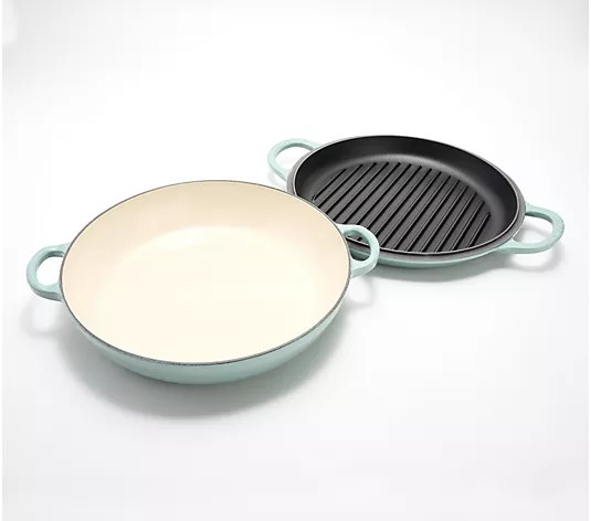 "As Is" Le Creuset Multi-Function 3.5-qt CastIron Braiser - QVC.com | QVC