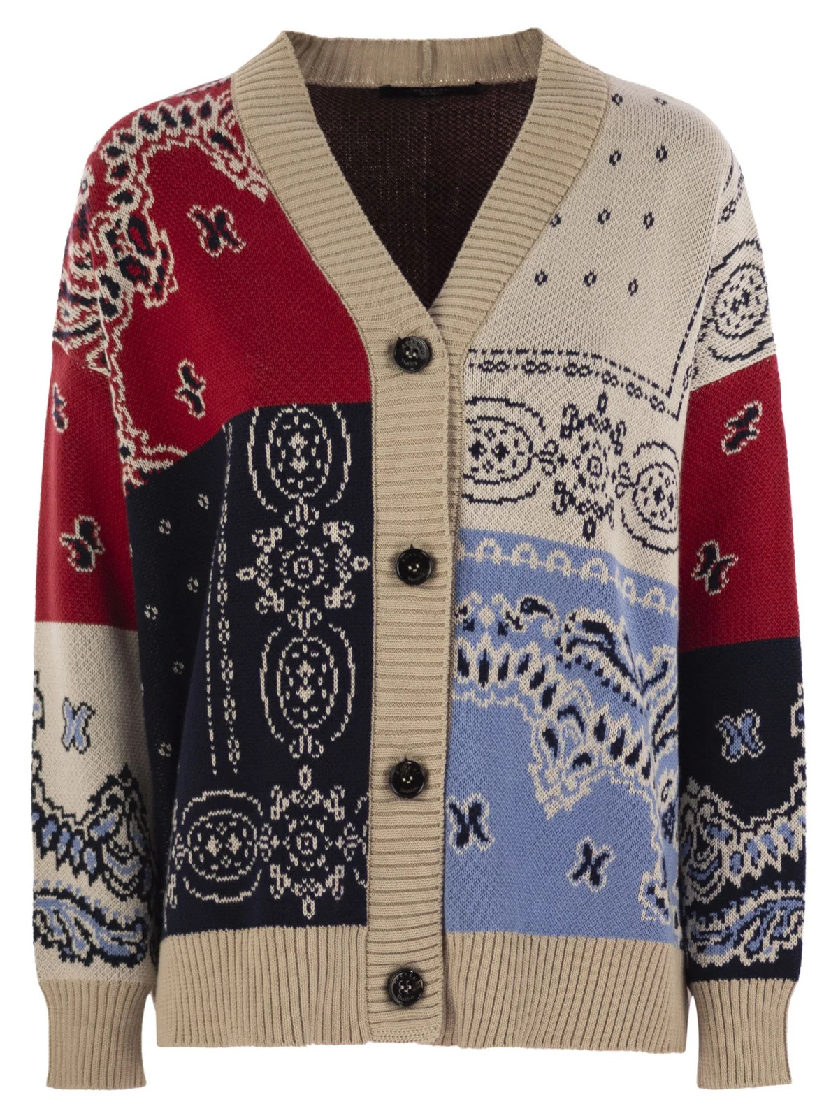 Weekend Max Mara Baobab Oversized Jacquard Cardigan | Cettire Global