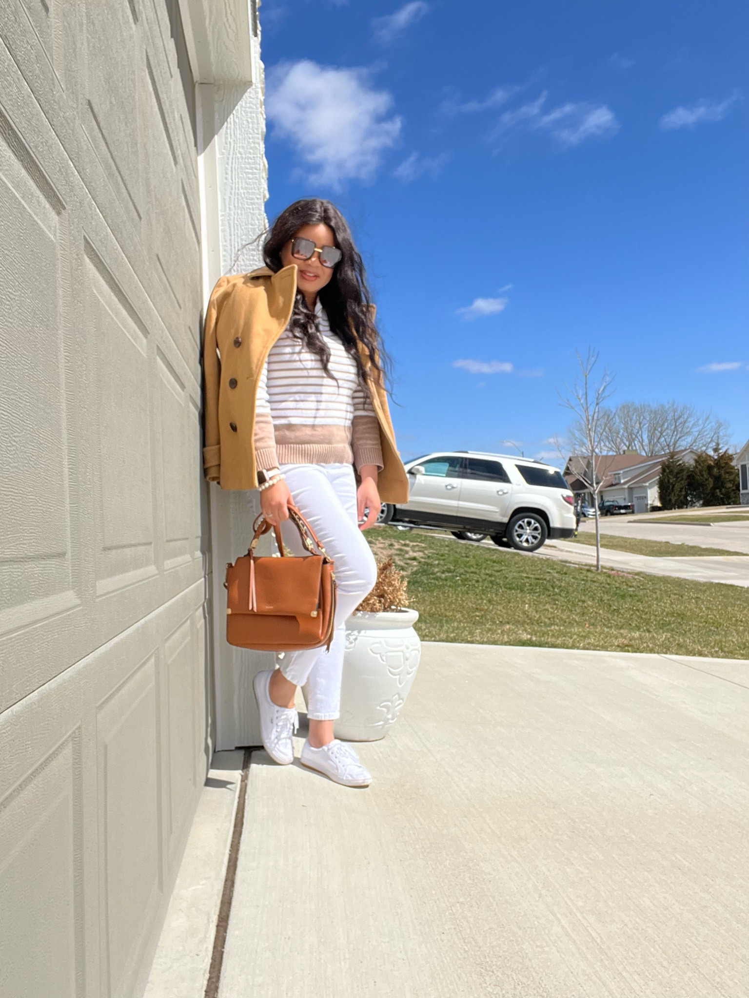 If I have to run out, I would throw on a jacket, white sneakers for spring, handbag and sunglasses over the outfit in my last post, to head out the door. Once you’re dress for the day, you’re ready for anything! #ootd #springfashion #fashion #outfit #whatiwore 

#LTKunder100 #LTKstyletip #LTKFind
