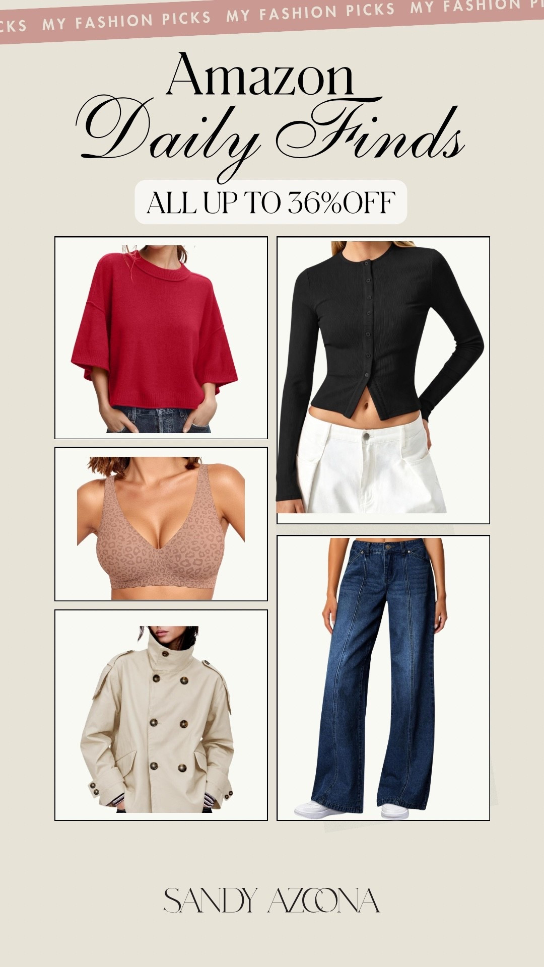 Amazon daily finds all up to 36% Off

#LTKgrwm #LTKootd #LTKvlog