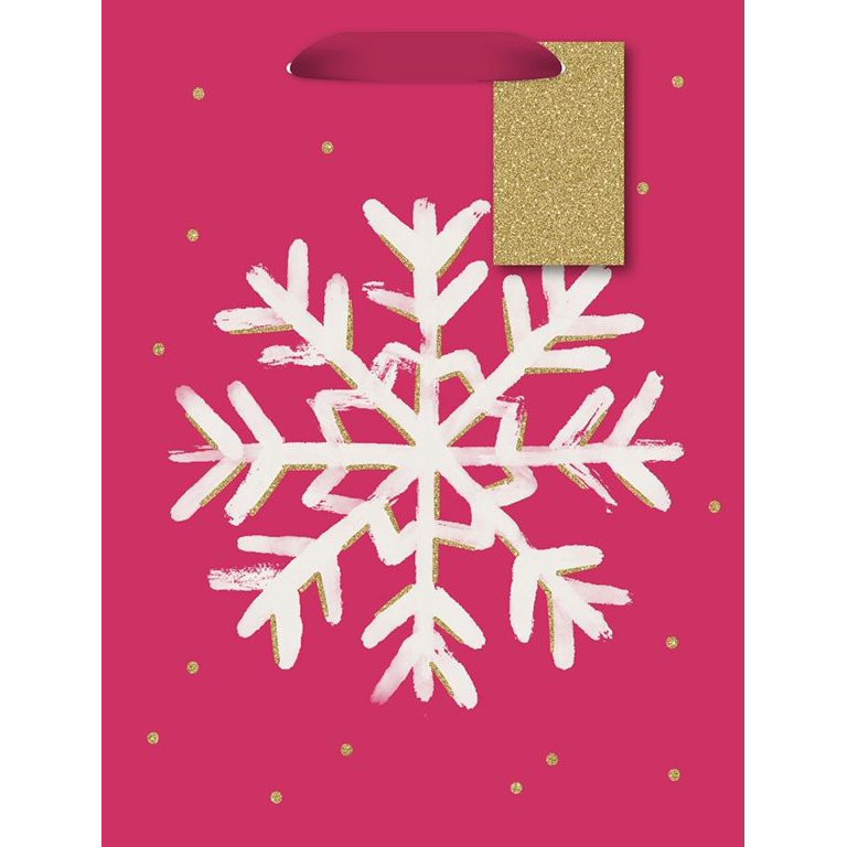 Joyful Wonder Red Snowflake Med Gift Bag | Walmart (US)