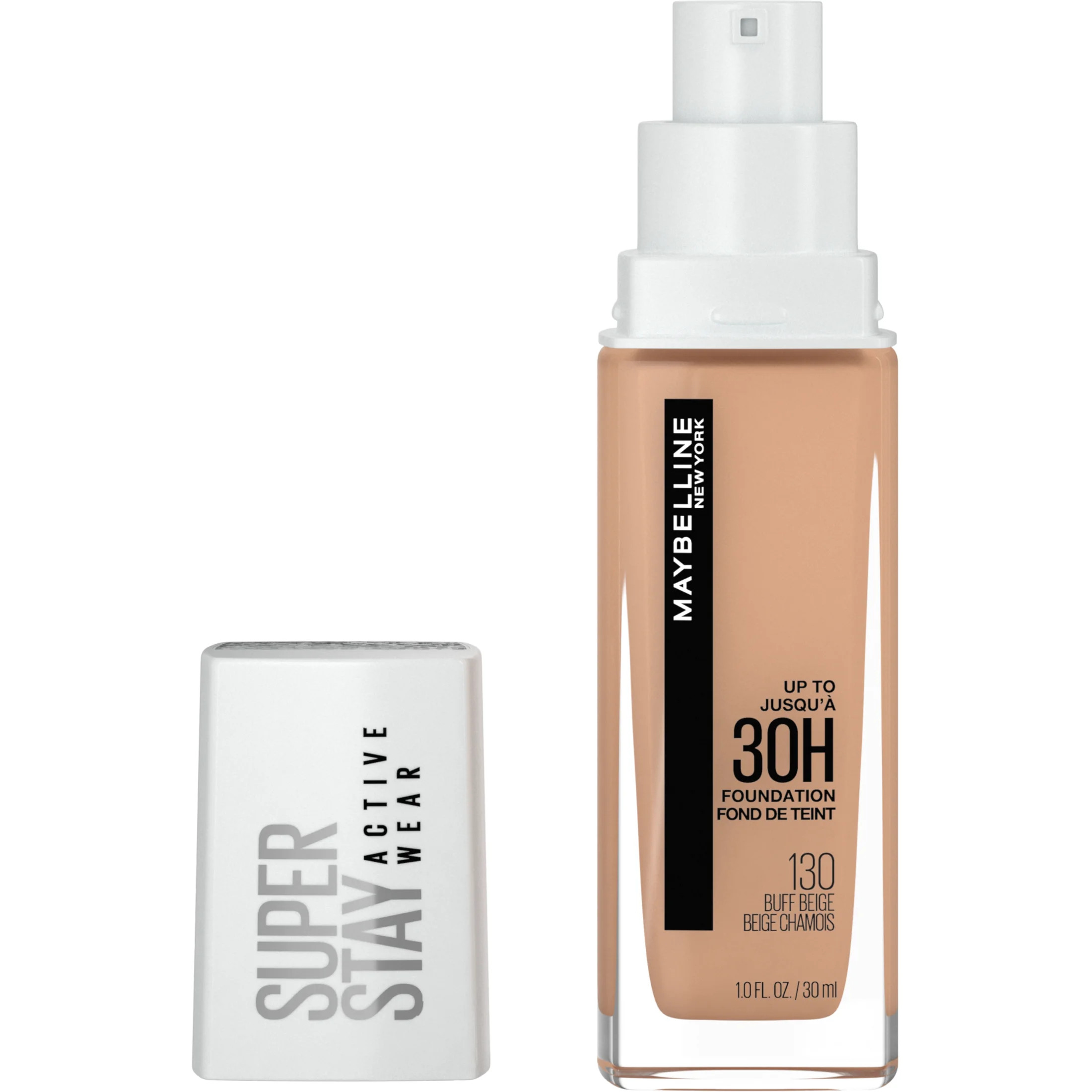 Maybelline Super Stay Liquid Foundation Makeup, Full Coverage, 130 Buff Beige, 1 fl oz - Walmart.... | Walmart (US)