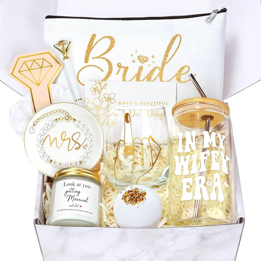 Bridal Shower Gifts for Bride To Be Gift Box Unique Bride Gift for Bachelorette Party Popular Bac... | Amazon (US)