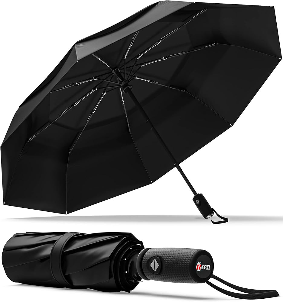 Repel Umbrella The Original Portable Travel Umbrella - Umbrellas for Rain Windproof, Strong Compa... | Amazon (US)
