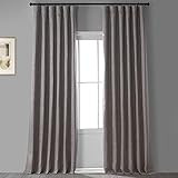HPD Half Price Drapes BOCH-LN18511-96 Faux Linen Blackout Room Darkening Curtain (1 Panel), 50 X 96, | Amazon (US)