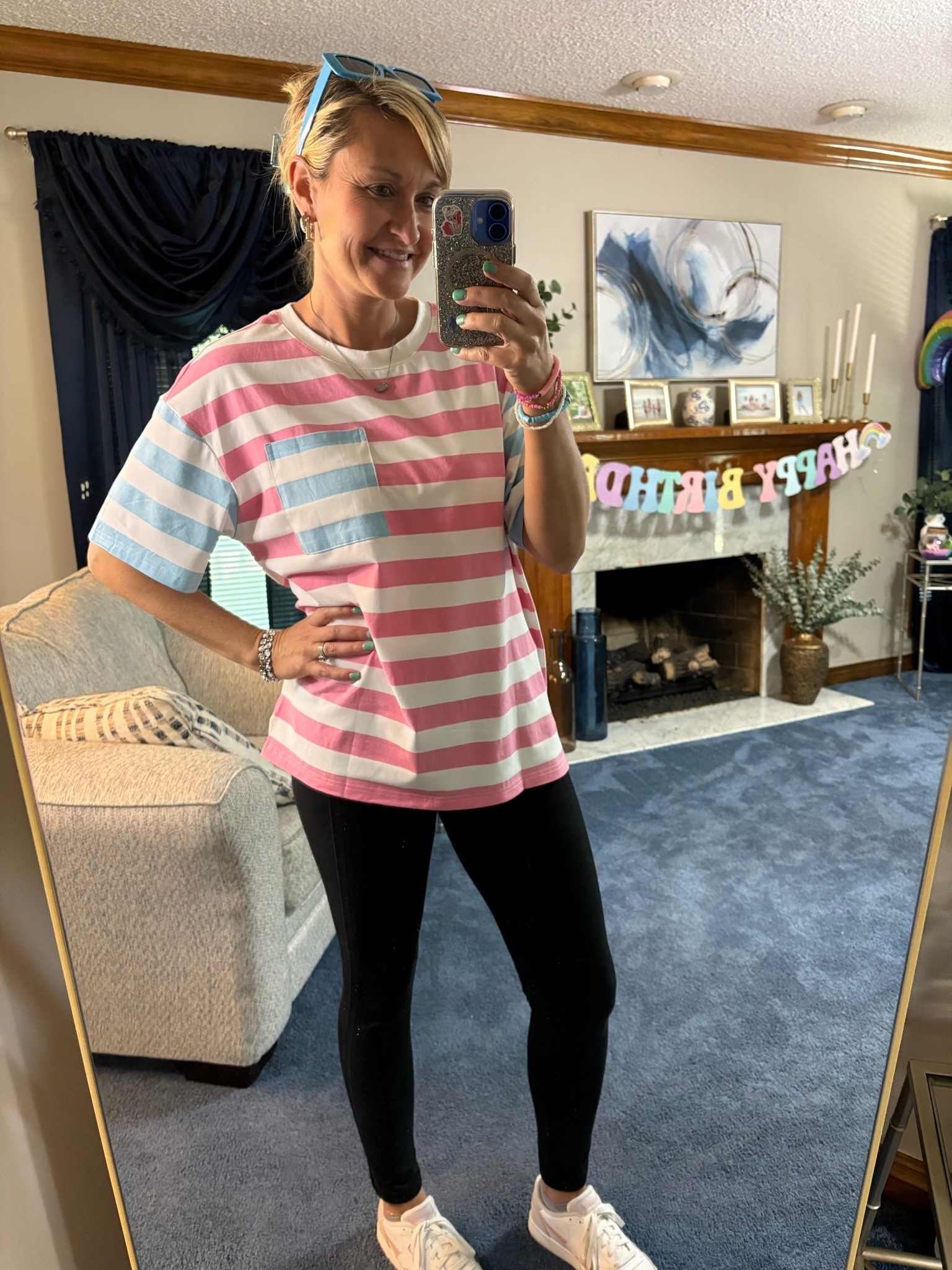 I am a sucker for a striped top and I love this one and it’s perfect for leggings! Size down and it would look great with jeans!

#LTKootd #LTKmomlife #LTKTravel
