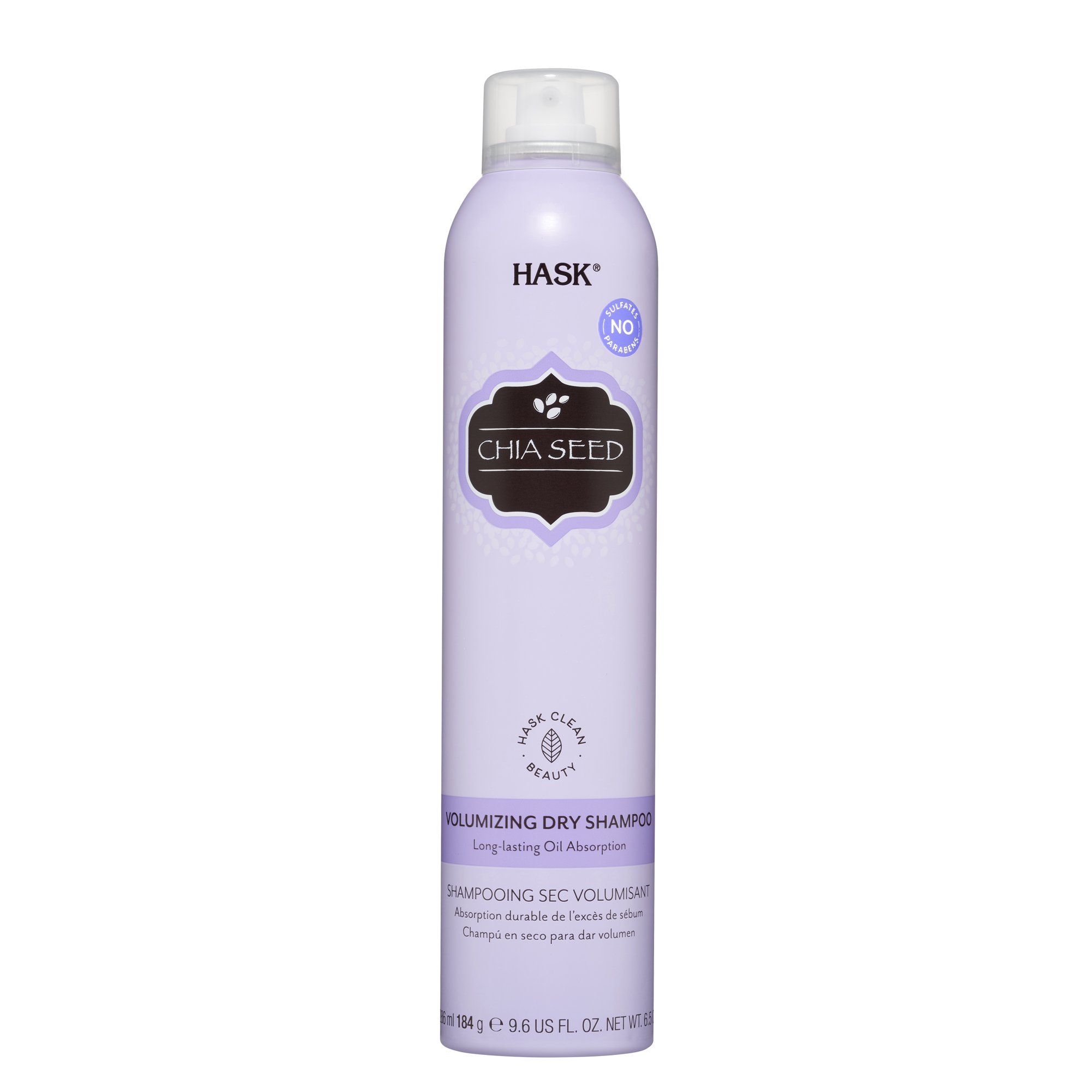 HASK Chia Seed Volumizing Dry Shampoo Aluminum-Free, herbaceous scent, 6.5 oz | Walmart (US)