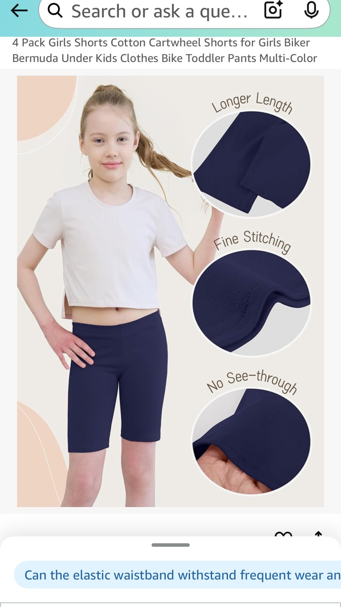Longer toddler girls bike shorts 

#LTKKids