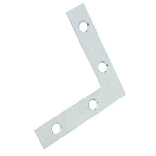Everbilt 2-1/2 in. Zinc-Plated Flat Corner Brace (4-Pack) 15295 | The Home Depot
