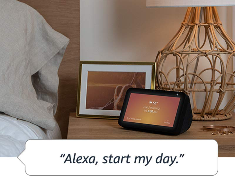 Echo Show 5 -- Smart display with Alexa – stay connected with video calling - Charcoal | Amazon (US)