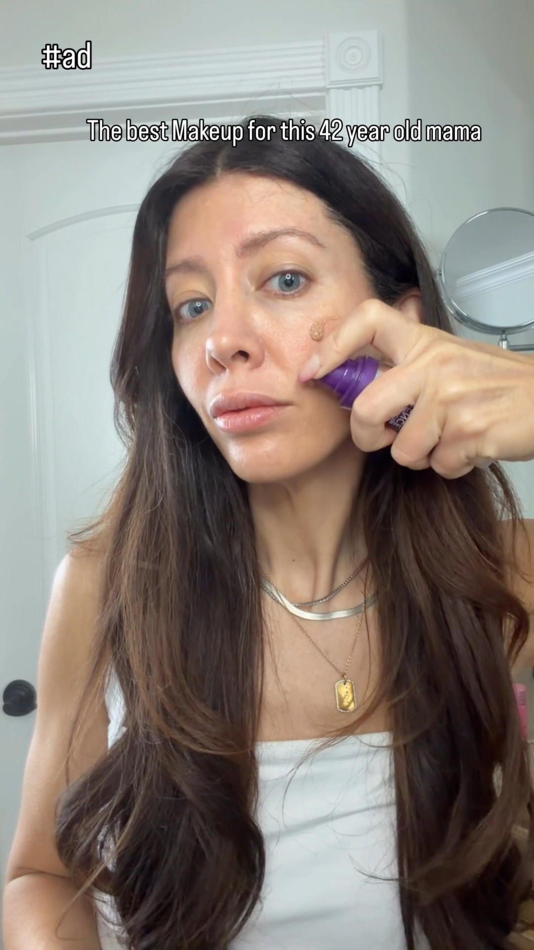 #AD all call this “Dream in a bottle”because it’s legit that! @covergirl Simply Ageless Skin Perfector Essence is my holy grail that I’ve been using for months! Best lightweight, blends, like a dream, hydrating, gives you a glow, and evens out your skin tone! Perfect for all skin types especially mature skin like mine! @target #targetpartner #SkinPerfectorEssence 

 #EasyBreezyBeautiful  #COVERGIRL 

#LTKOver40 #LTKSeasonal #LTKBeauty