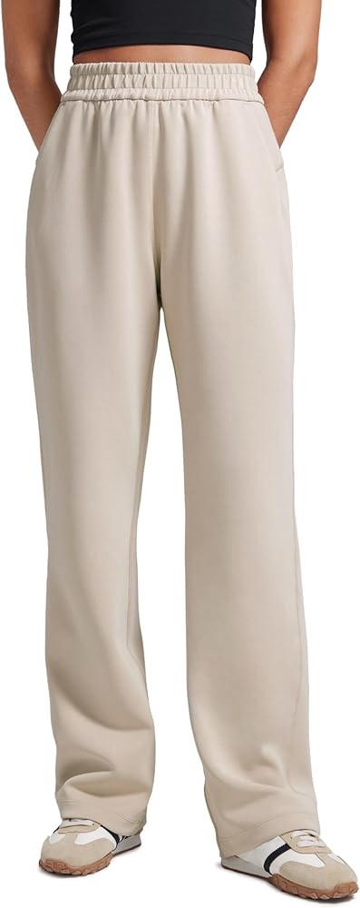 CRZ YOGA SoftAura Wide Leg Sweatpants Women Modal High Waisted Lounge Travel Casual Sweat Pants w... | Amazon (US)