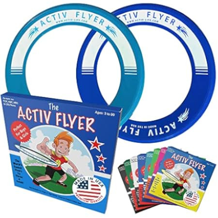 Activ Life Kid's Flying Rings [2 Pack] Fly Straight & Don’t Hurt - 80% Lighter Than Standard Flying  | Amazon (US)
