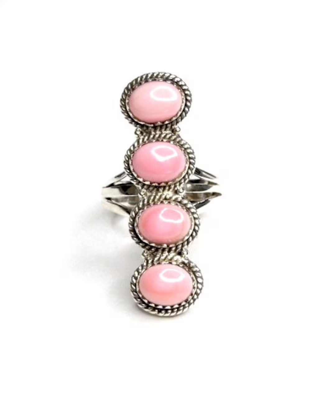 Pink Conch Shell Ring Sizes 7 9. Sterling Silver, Handmade Ring - Etsy | Etsy (US)