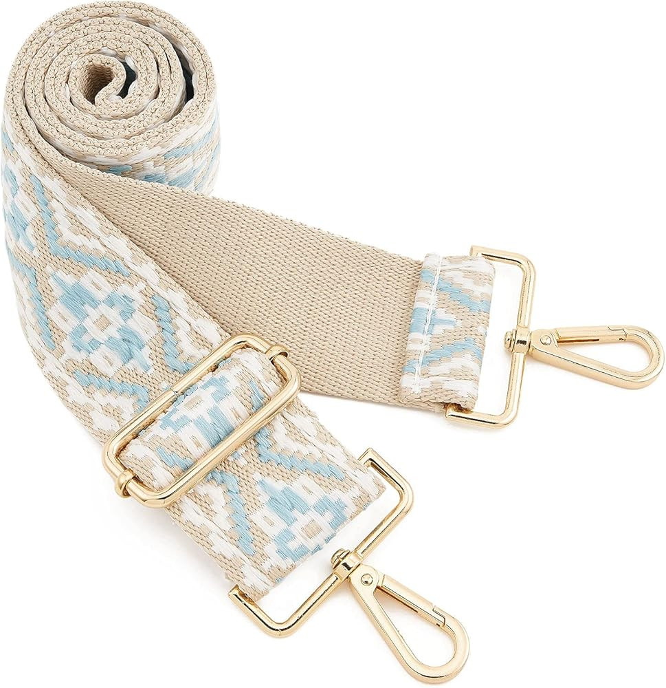 Wide Shoulder Strap Adjustable Replacement Belt Crossbody Canvas Bag Handbag | Amazon (US)