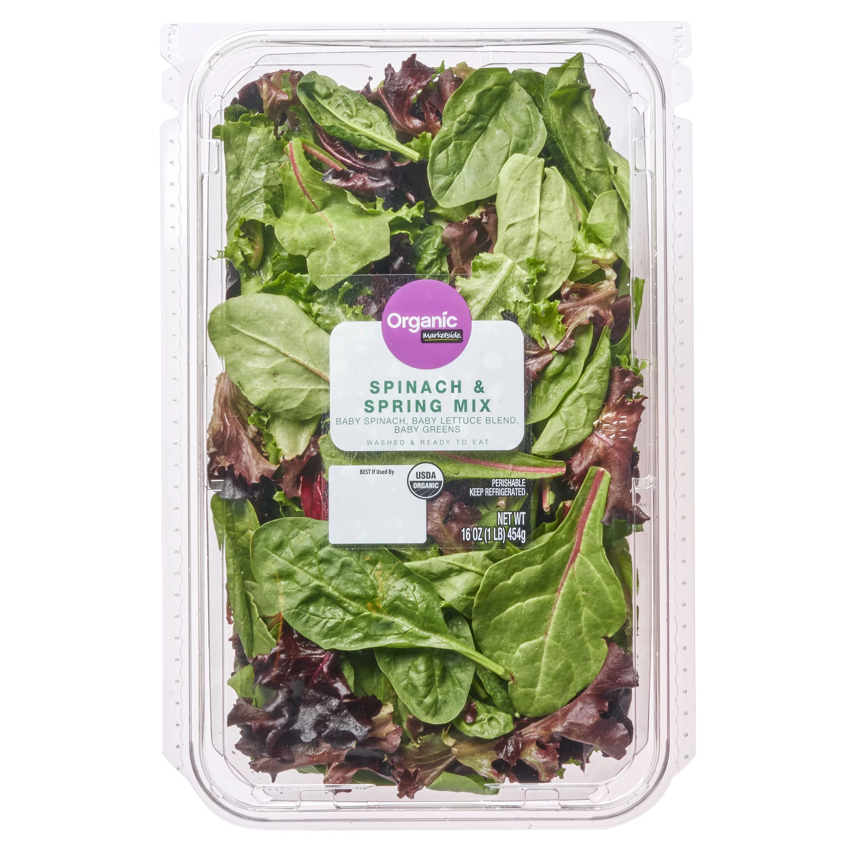 Marketside Organic Spinach & Spring Mix, 16 oz | Walmart (US)