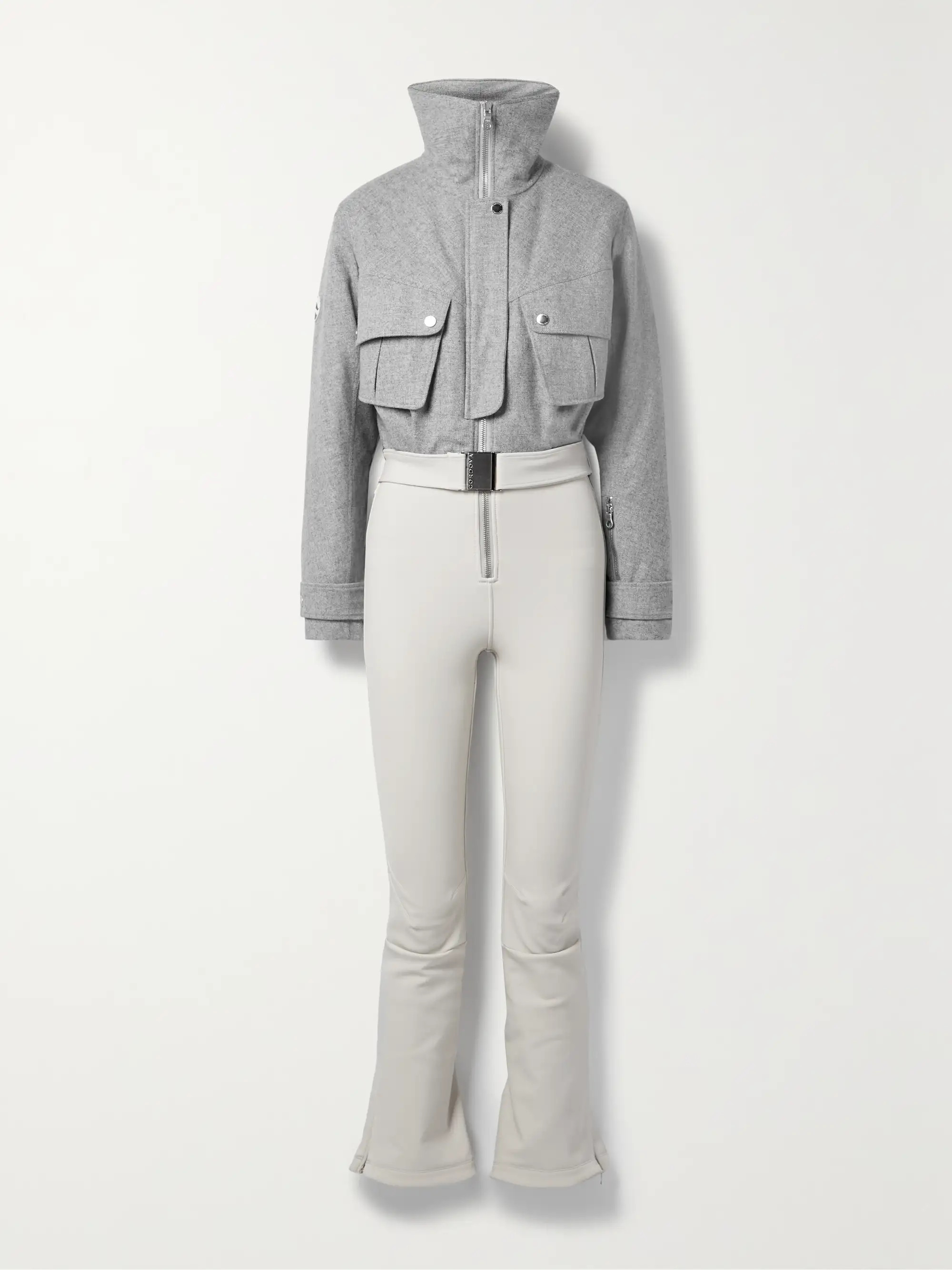The Telluride belted two-tone wool-blend and twill ski suit | NET-A-PORTER (US)