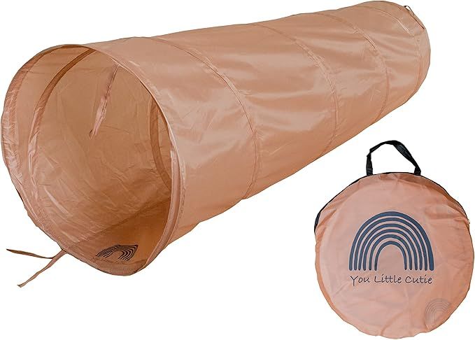 You Little Cutie Kids Popup Play Tunnel, 6 Foot Crawling Tunnel (Muted Pink) | Amazon (US)