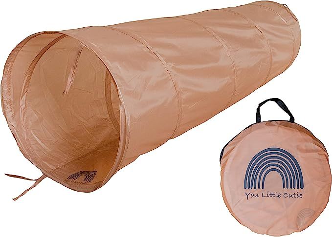 You Little Cutie Kids Popup Play Tunnel, 6 Foot Crawling Tunnel (Muted Pink) | Amazon (US)