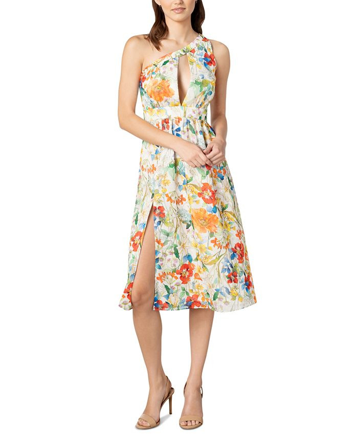 Dress the Population Women's One-Shoulder Slit Dress & Reviews - Dresses - Women - Macy's | Macys (US)