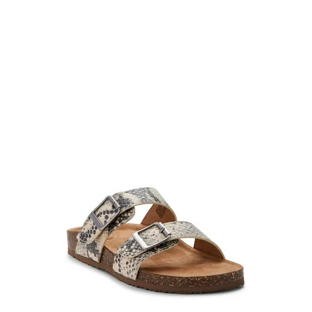 Women's Time and Tru Footbed Slide | Walmart (US)