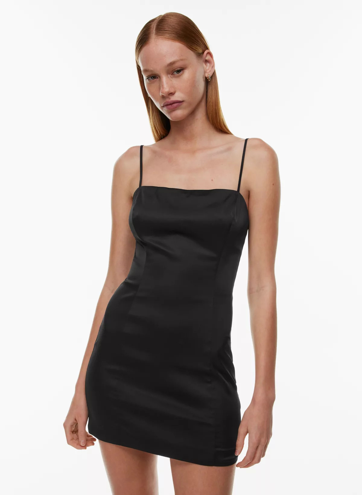 SHIMMER SATIN DRESS | Aritzia