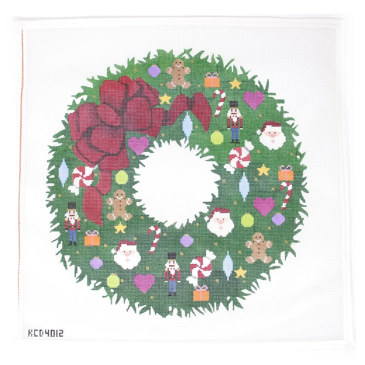 Large Christmas Wreath | Greystone Needlepoint