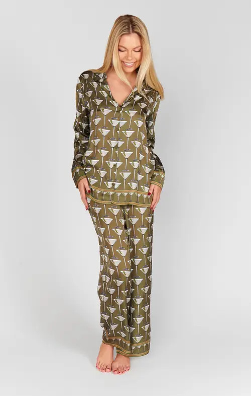 Show Me Your Mumu Overslept PJ Set in Extra Dirty Martini Silky at Nordstrom, Size Large | Nordstrom