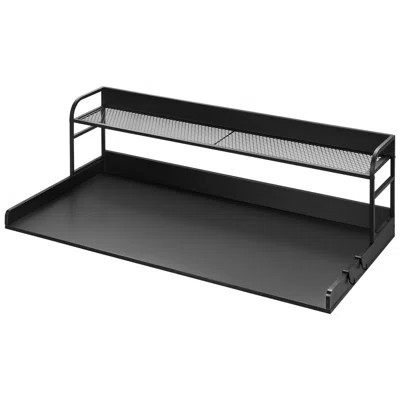 Washer Dryer Countertop for the Top, Wood Washer Dryer Topper with 2-Tier Shelf Universal Fit, Laundry Countertop with Edge Rails, 54" Width x 27" Dep | Wayfair North America