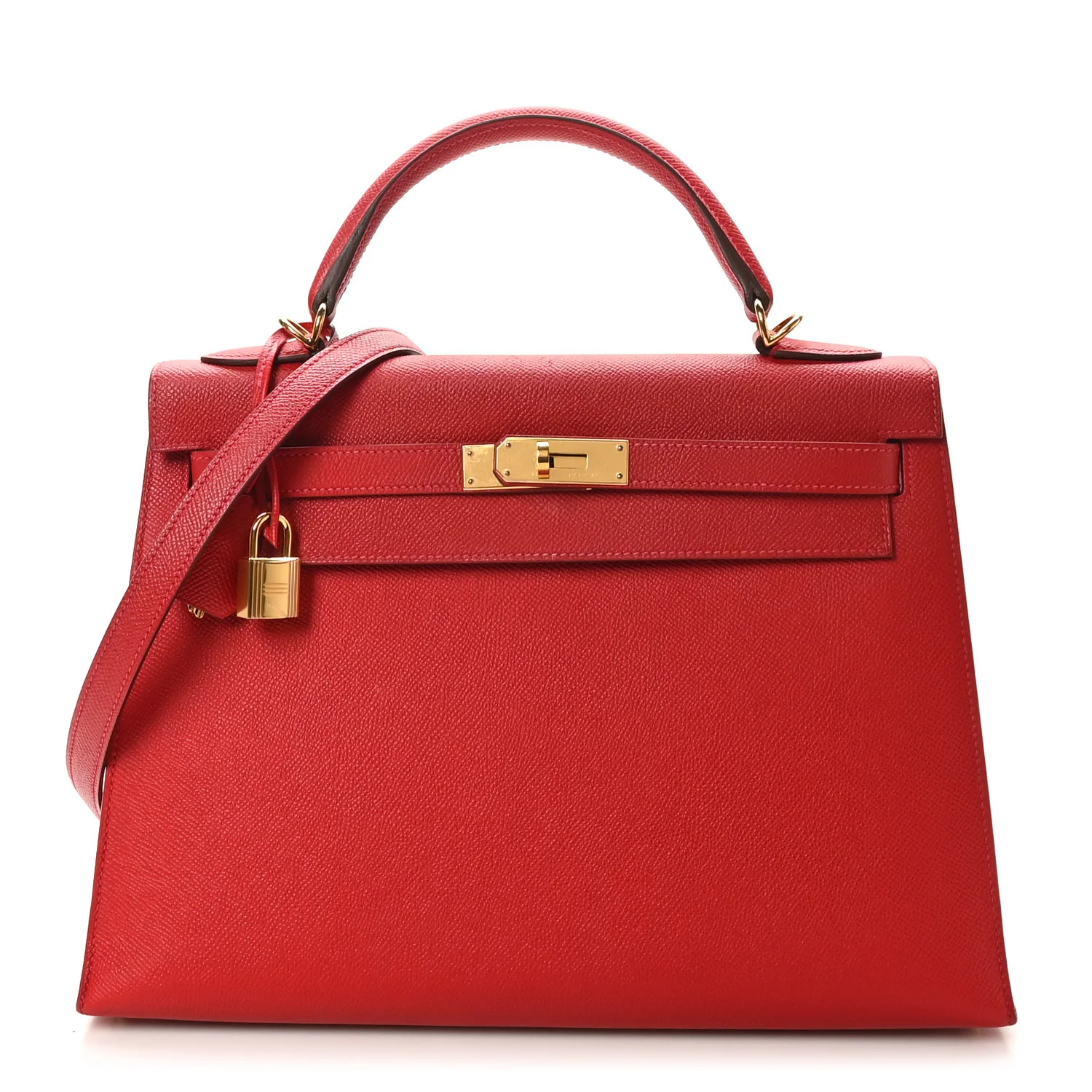 Epsom Kelly Sellier 32 Rouge Casaque | FASHIONPHILE (US)