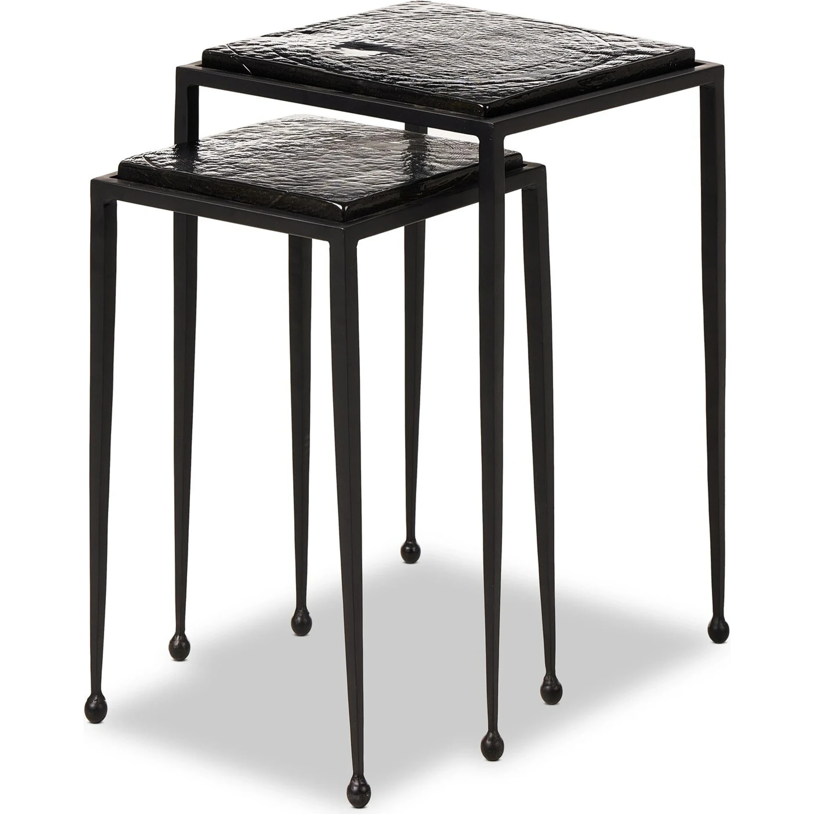 Dalston Cast Glass Nesting Tables | Layla Grayce