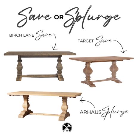 Arhaus Kensington wood pedestal dining table with more affordable alternatives from Target and Birch Lane 

#saveorsplurge #arhausdining #wooddiningtable

#LTKhome