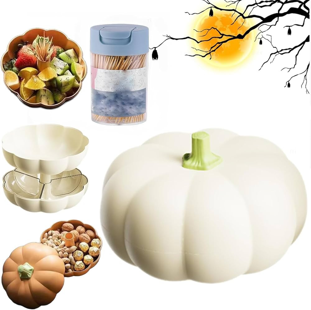 Pumpkin Snack Holder, Pumpkin Snack Bowl, Pumpkin Snack Bowl Stand, Pumpkin Snack Tray, Stacked P... | Amazon (US)