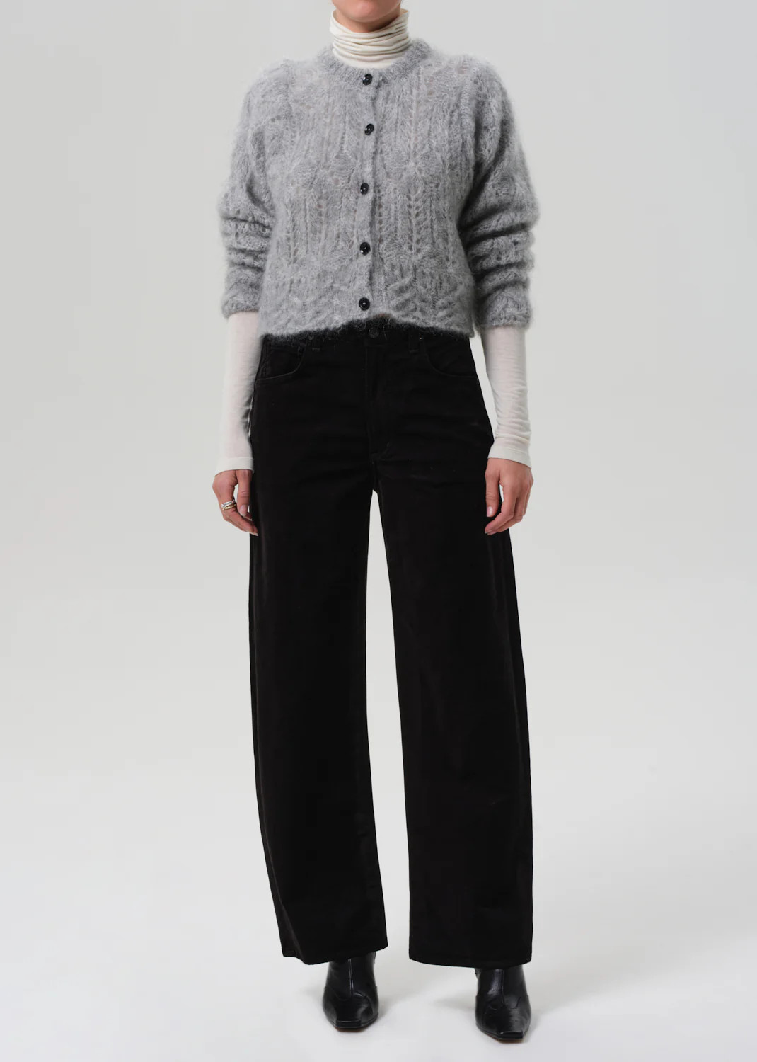 Ayla Baggy Velvet in Black | Citizens of Humanity