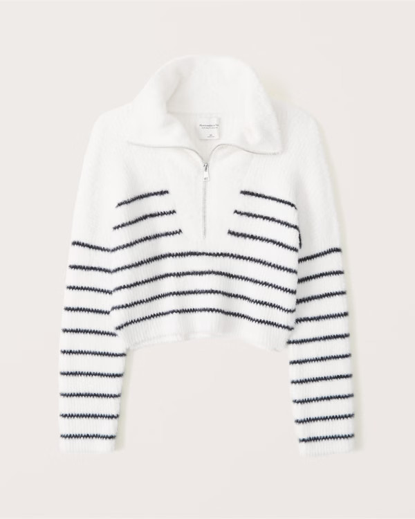 Eyelash Half-Zip Sweater | Abercrombie & Fitch (US)